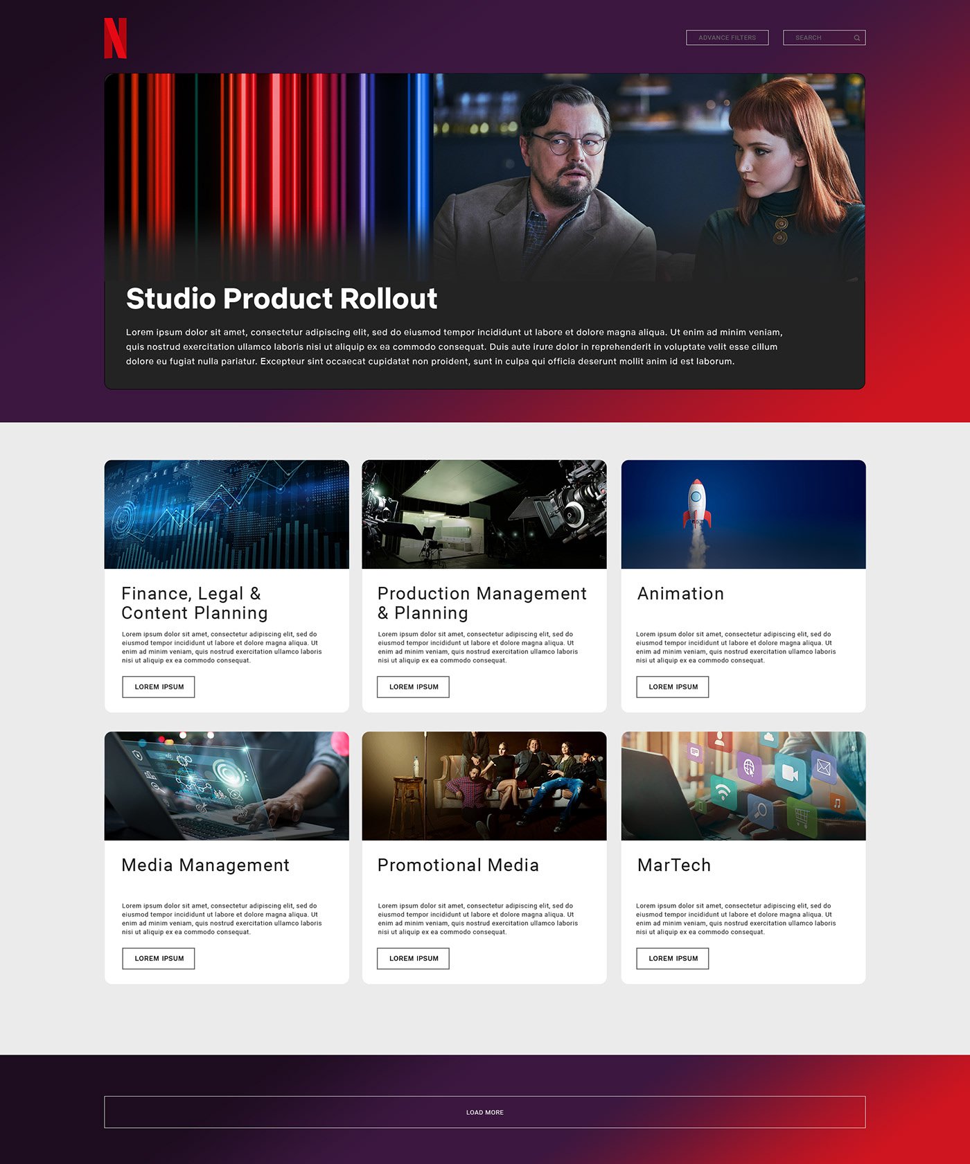 The redesigned SPR hub home with branded hero and category cards